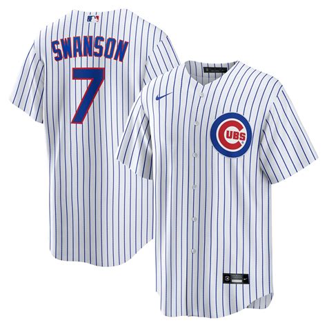 men's chicago cubs dansby swanson nike white replica player jersey|dansby swanson shirt.